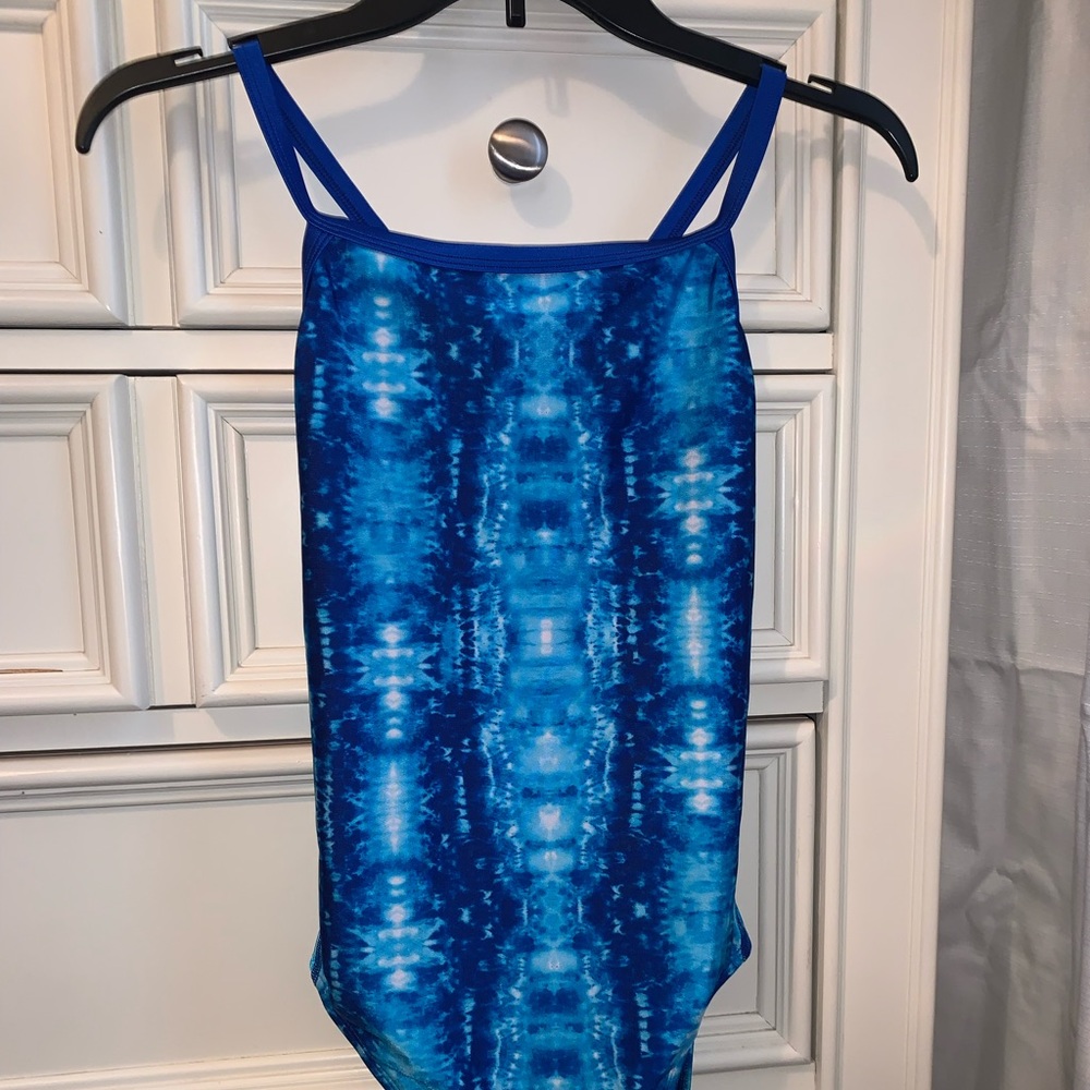 Blue Speedo One Piece Swimsuit